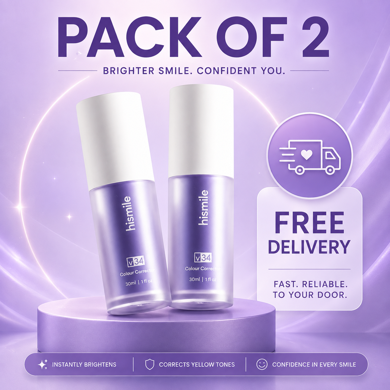 Hi-Smile V34 Color Corrector Serum Bundle
